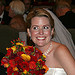 shannon and her bouquet